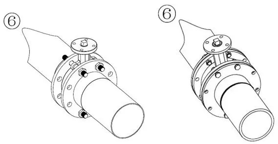 開(kāi)關(guān)型電動(dòng)蝶閥安裝示意圖 開(kāi)關(guān)型電動(dòng)蝶閥安裝示意圖
