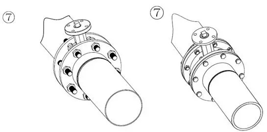 開(kāi)關(guān)型電動(dòng)蝶閥安裝示意圖 開(kāi)關(guān)型電動(dòng)蝶閥安裝示意圖